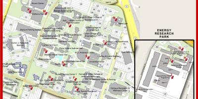नक्शे के ह्यूस्टन विश्वविद्यालय