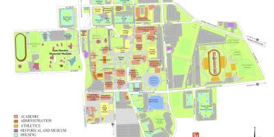 ह्यूस्टन विश्वविद्यालय के मानचित्र