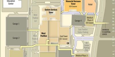 मेमोरियल हरमन अस्पताल का नक्शा